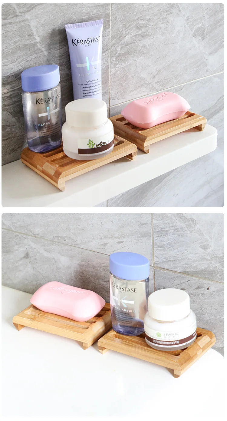 Creative soap box bamboo soap rack new vintage hand soap holder wooden soap holder