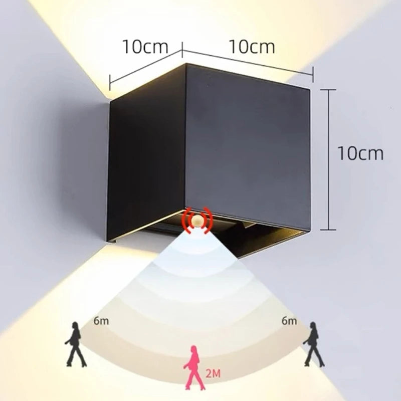 LED Wall Lamp 4/6/8/10W Led Wall Sconce Light IP65 Waterproof Outdoor Indoor Lighting A85-265V Bedroom Interior Lights Decor