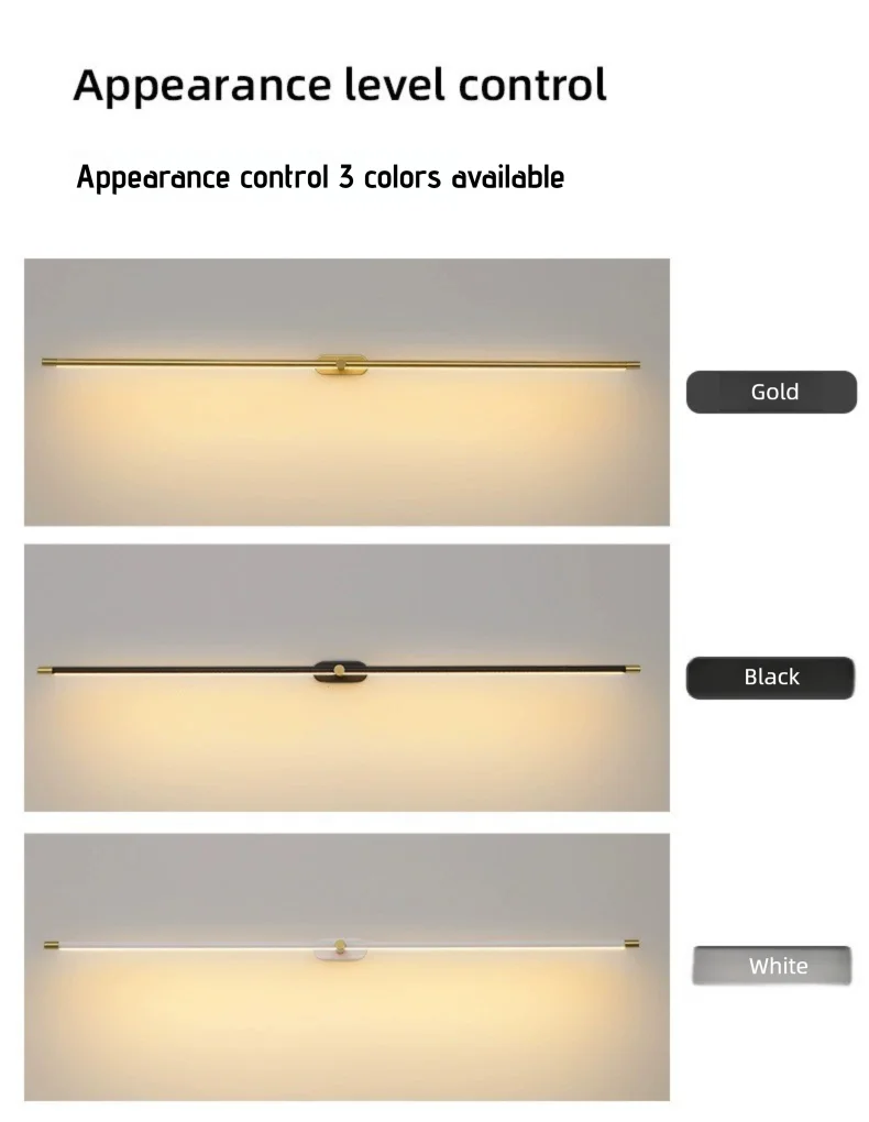 Modern Minimalist Mirror Headlights, Makeup Stands, Bathrooms, Mirror Cabinets, Straight Strip Wall Lights