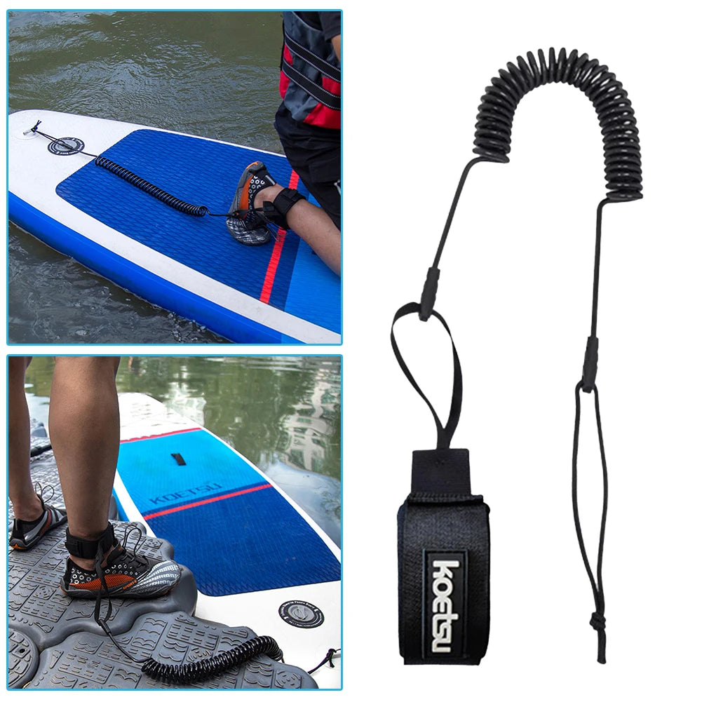 Sup Board Foot Leg Rope Practical Surfing Stand UP Paddle Board Ankle Leash Elastic Surfboard Safety Foot Rope Accessories