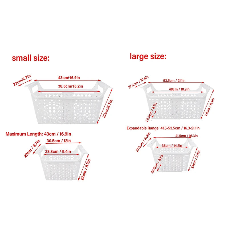 Kitchen Freezer Organizer Basket Odorless Heavy Load Rack for Chest Freezer Space Saving Storage Solution withMulti-layer Design