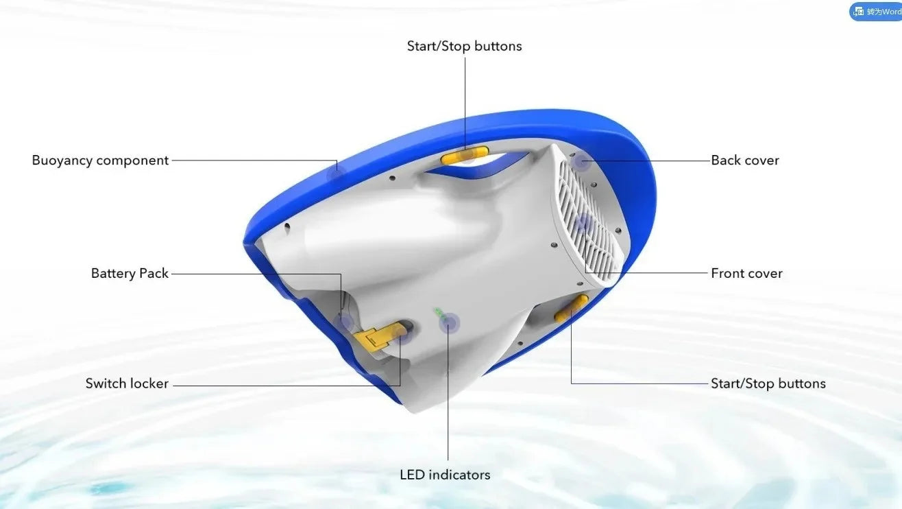 Portable Electric Kickboard Surfboard Swimming Sea Scooter Floating Jet Board Electric Surfboard Underwater Scooter for Kids