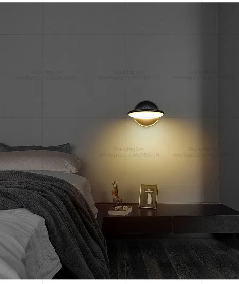 Modern Designer LED Waterproof Wall Light Minimalist Outdoor Balcony Porch Light IP65 Park Wall light Bedroom Bedside Light