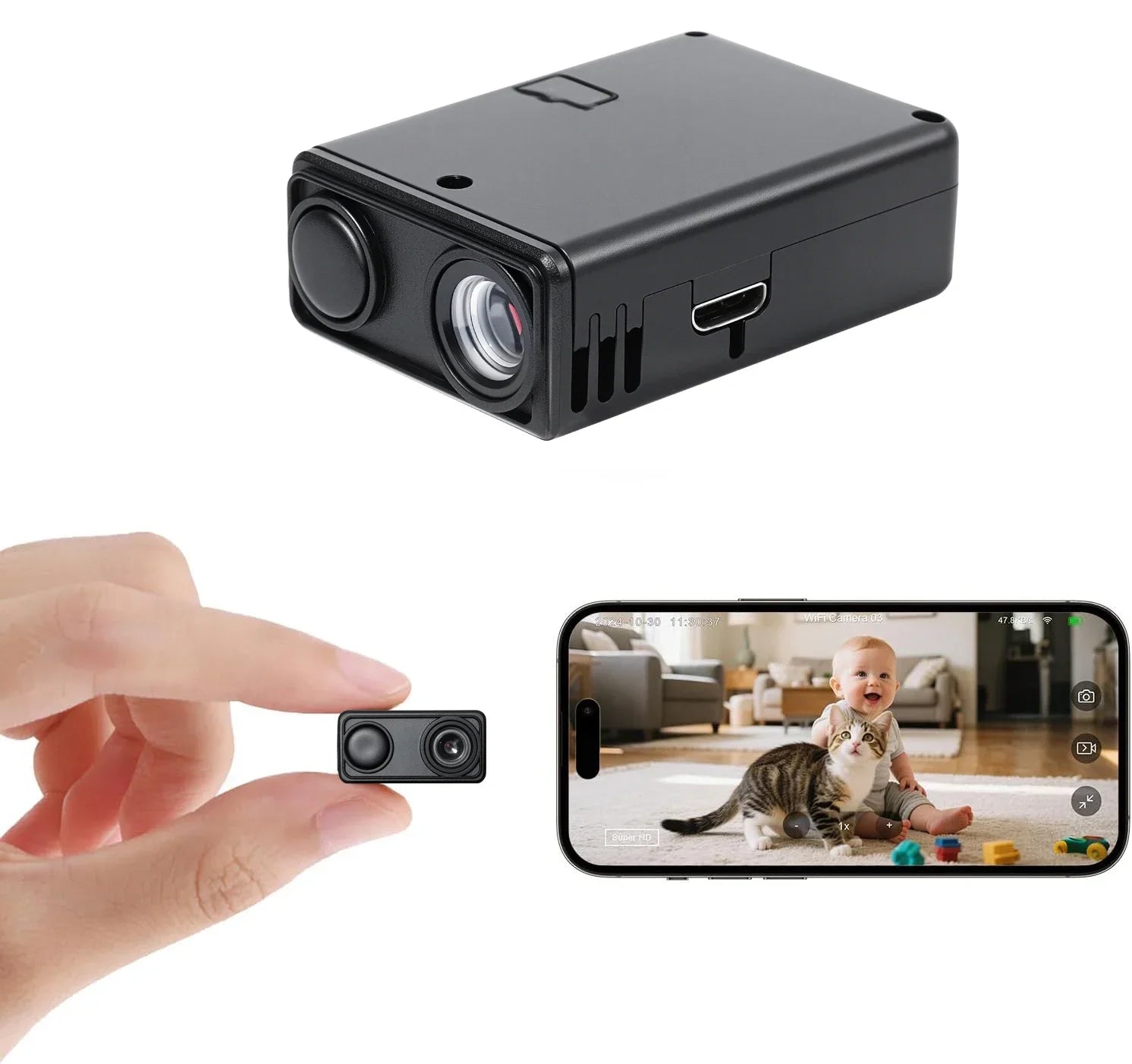 4K Security Camera WiFi Wireless Monitor Remote Motion Detecting Camcorders Security Protection Indoor Surveillance 2026