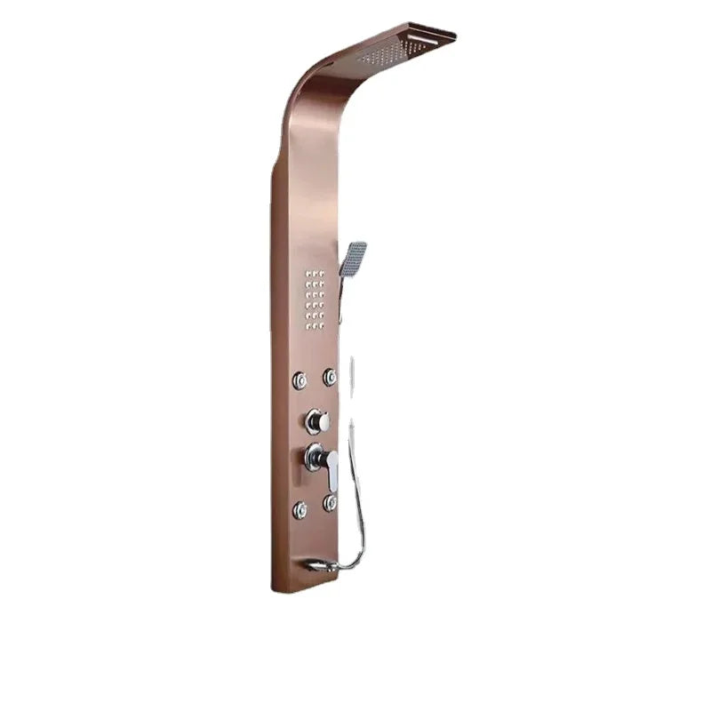Stainless steel intelligent constant temperature wall-mounted integrated shower screen Shower temperature display shower set sho
