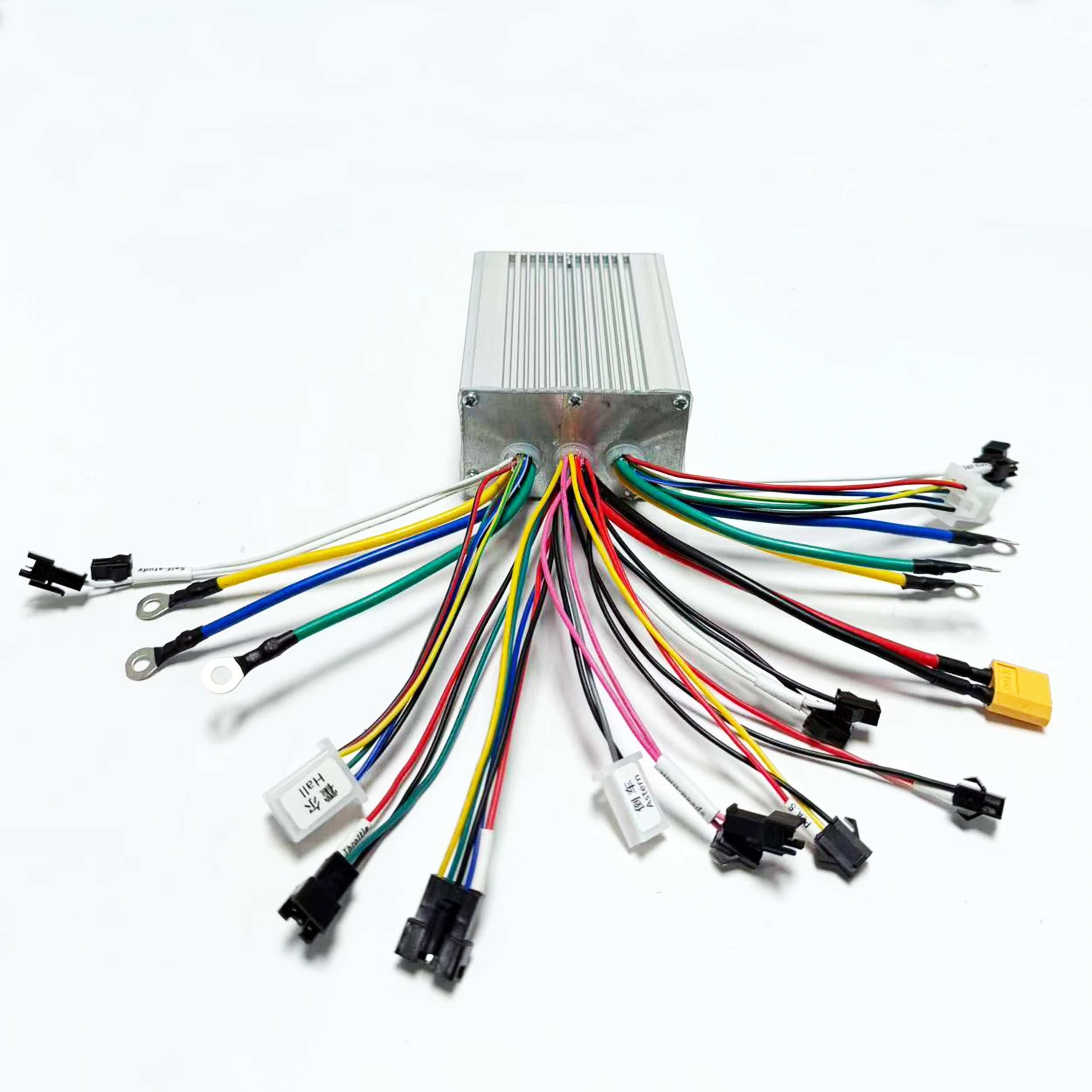 25A+25A Dual Drive 12MOSFET 36V/48V/64V 1000W (500W * 2) Brushless DC Electric Scooter Controller + M5 UART NO.2 LCD for 2 Motor