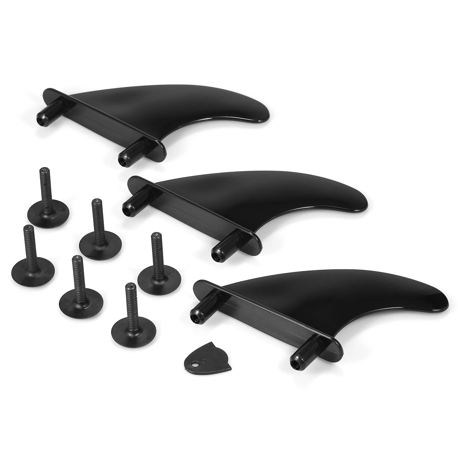 3pcs Soft Surfboard Fins with Screws 4.5 Inch Surf Fins for Soft Surfboard Longboard Surfing Accessories