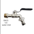 Garden Outdoor Bibcock Faucet DN15 DN20, Anti-freeze, Dual Control Copper for Washing Machine and Kitchen Garden Sink    1/2