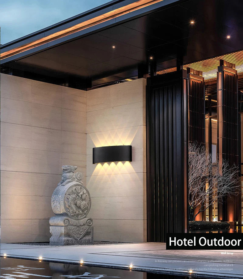 Wall Light Outdoor LED Waterproof External Stairs Street Interior Garden Living Room Fixture Decorative Home Lamp Decor Wall Led