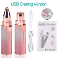 2 in 1 Rechargeable Electric Eyebrow Trimmer Lady Shaver Women Epilator Facial Hair Remover Pen Size Female Hair Shaving Razor