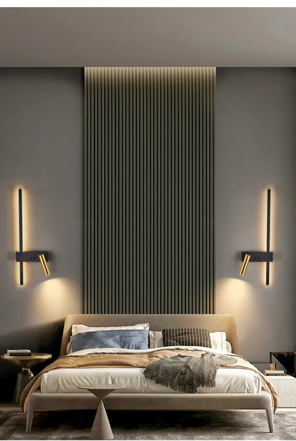 Modern LED Wall Lamp with Reading Spotlight for Living Room Sofa Bedroom Background Bedside Wall Light Bedside Lighting Fixture