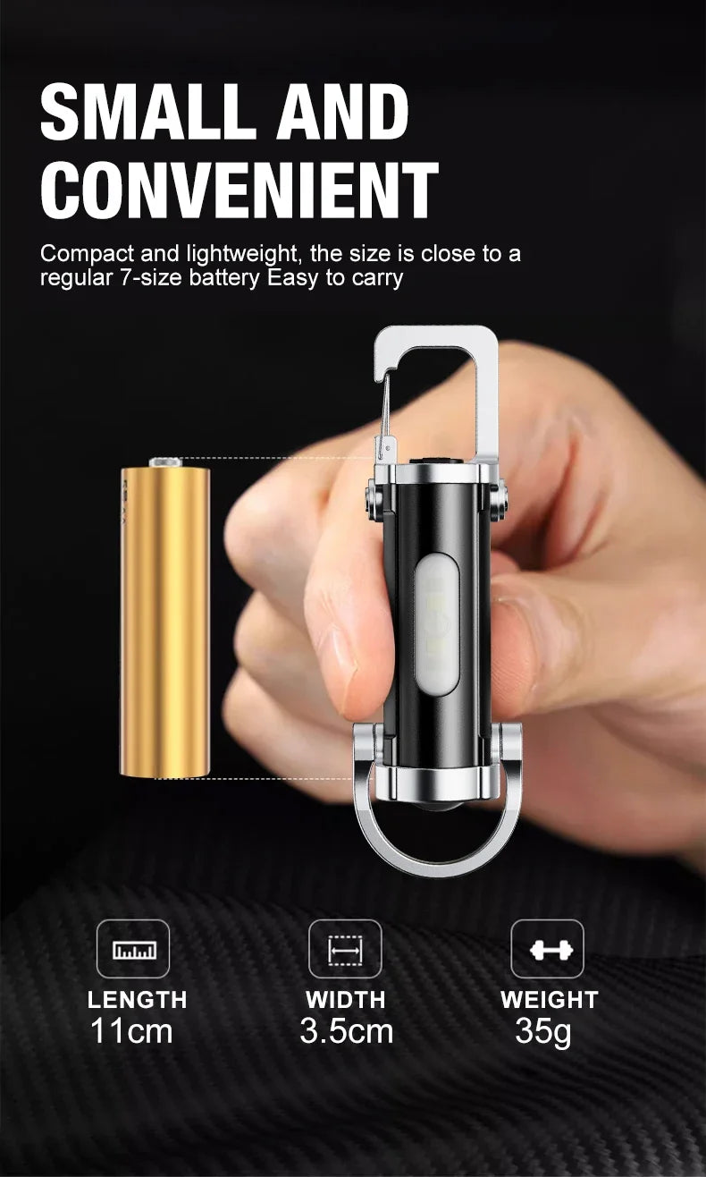 Camping Light Lightweight Handheld Torch  5 Lighting Modes Rechargeable Tent Lamp for Patio Climbing 8 Light Filaments