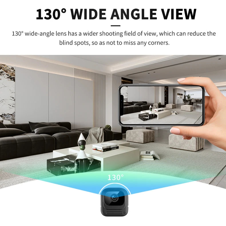 Mini Security Camera Pro Full HD WiFi Surveillance With 2 Way Audio Motion Detection Infrared Night Vision Security O-Kam Cam