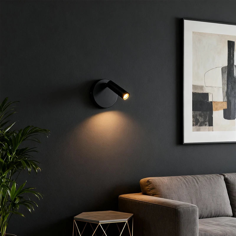 Hotel wall lamps, bedroom bedside with switch，LED exposed Staircase spotlights, ambient lights, lighting lamps and reading lamp