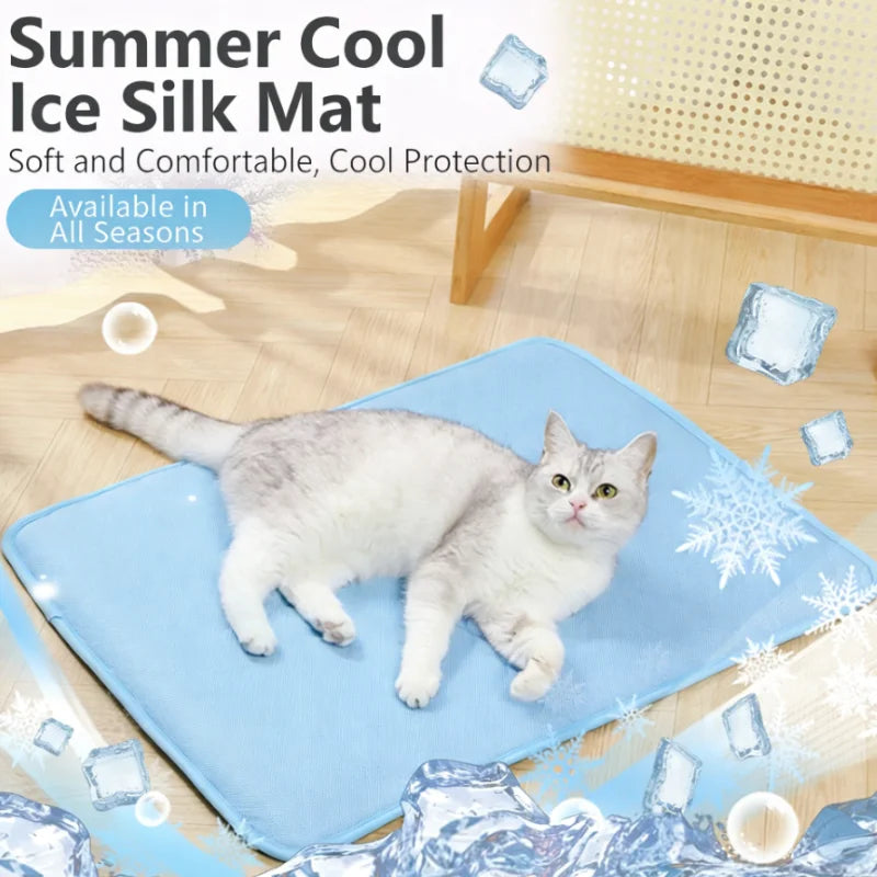 Dog Cooling Mat Summer Pet Cold Bed Extra Large For Small Big Dogs Pet Accessories Cat Durable Blanket Sofa Cat Ice Pad Blanket