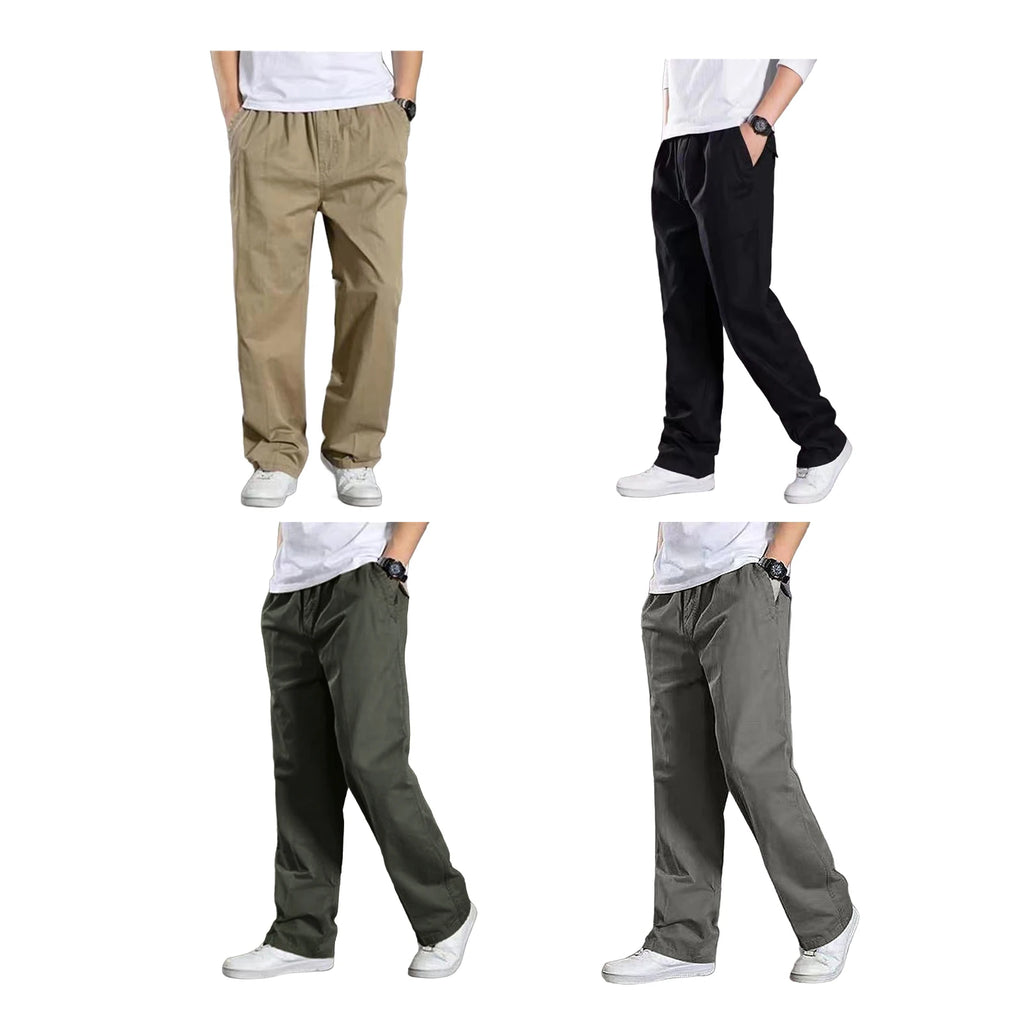 Cotton Men Sweatpants Sports Joggers Pant Tracksuit Jogging Trouser Plus Size 4xl Sportswear Wide Leg Cloth 2024 Spring