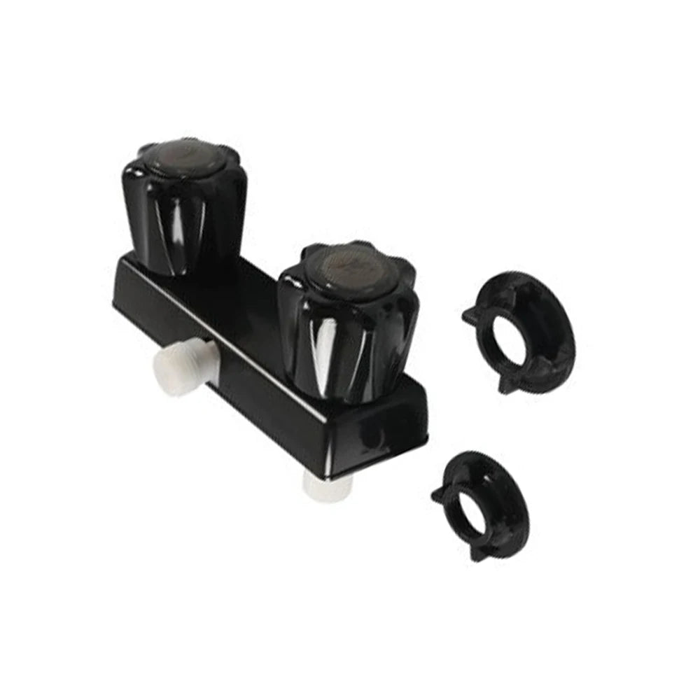 4 Inch RV Camper Faucet Mixing Valve Hot and Cold Bathroom Shower Switch with Water Supply Motorhome Travel Trailers B09JZGH72T