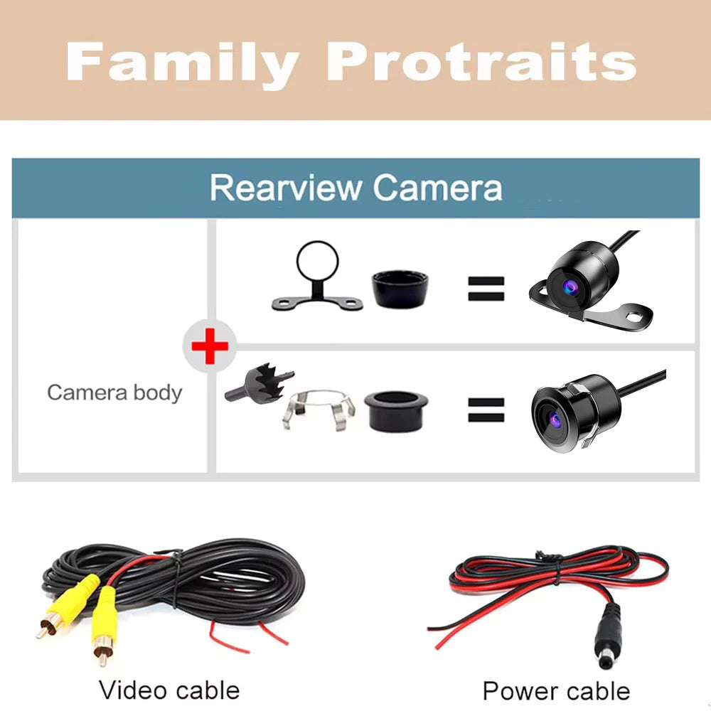 Car Reverse Camera HD Night Vision Wide Angle Rear View Parking Camera Waterproof Car Rear / Front / Side View Reversing Camera