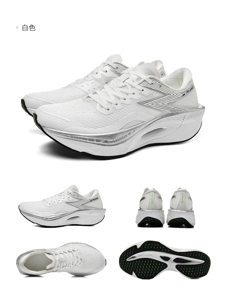 Carbon Plate Air Cushion Men Sports Running Shoes Marathon Breathable Lightweight Women's Comfortable Athletic Nonskid Sneakers
