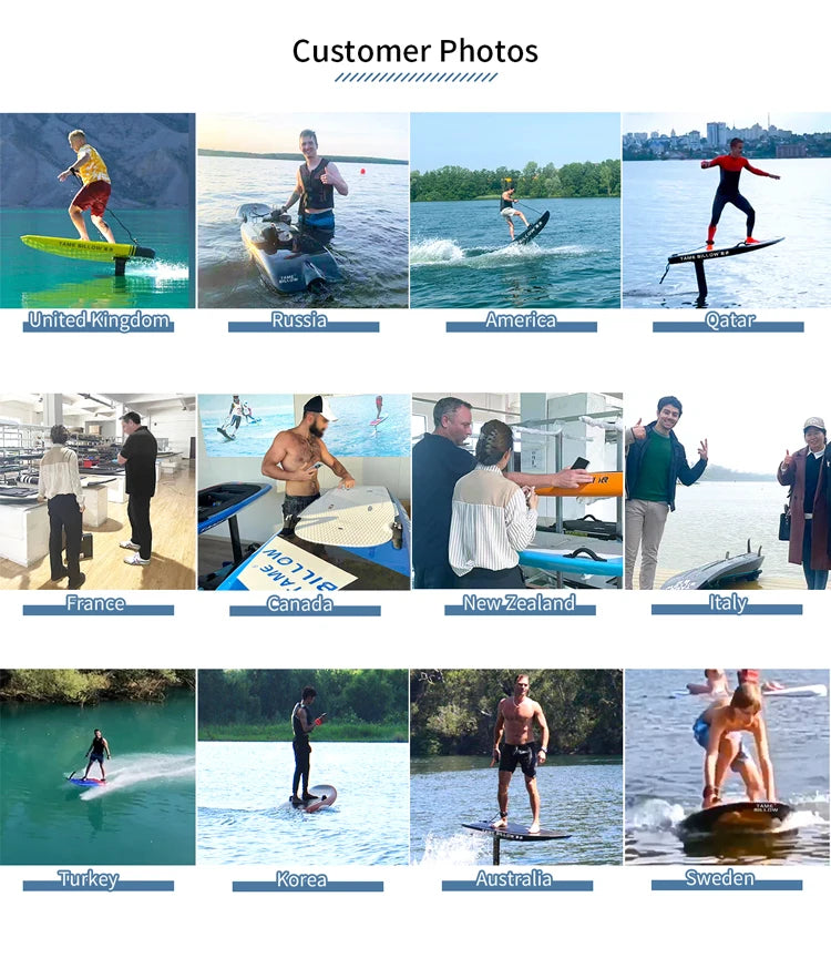 Lightweight Portable Custom Full Carbon Hydrofoil Wake Surf Board