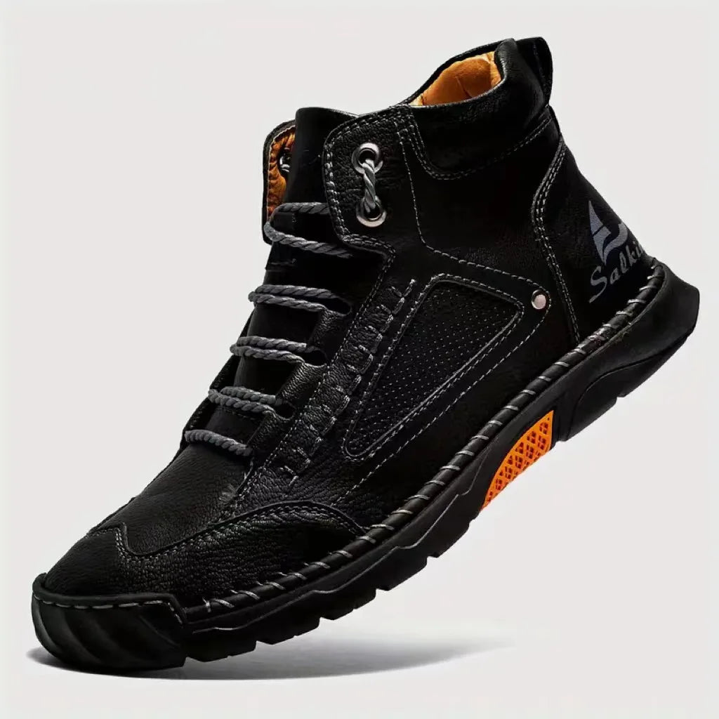 New Handmade Men's Boots Design Sneakers Man Outdoor Casual Leather Men Shoes Ankle Boots Fall Breathable Hot Sale Men's Boots