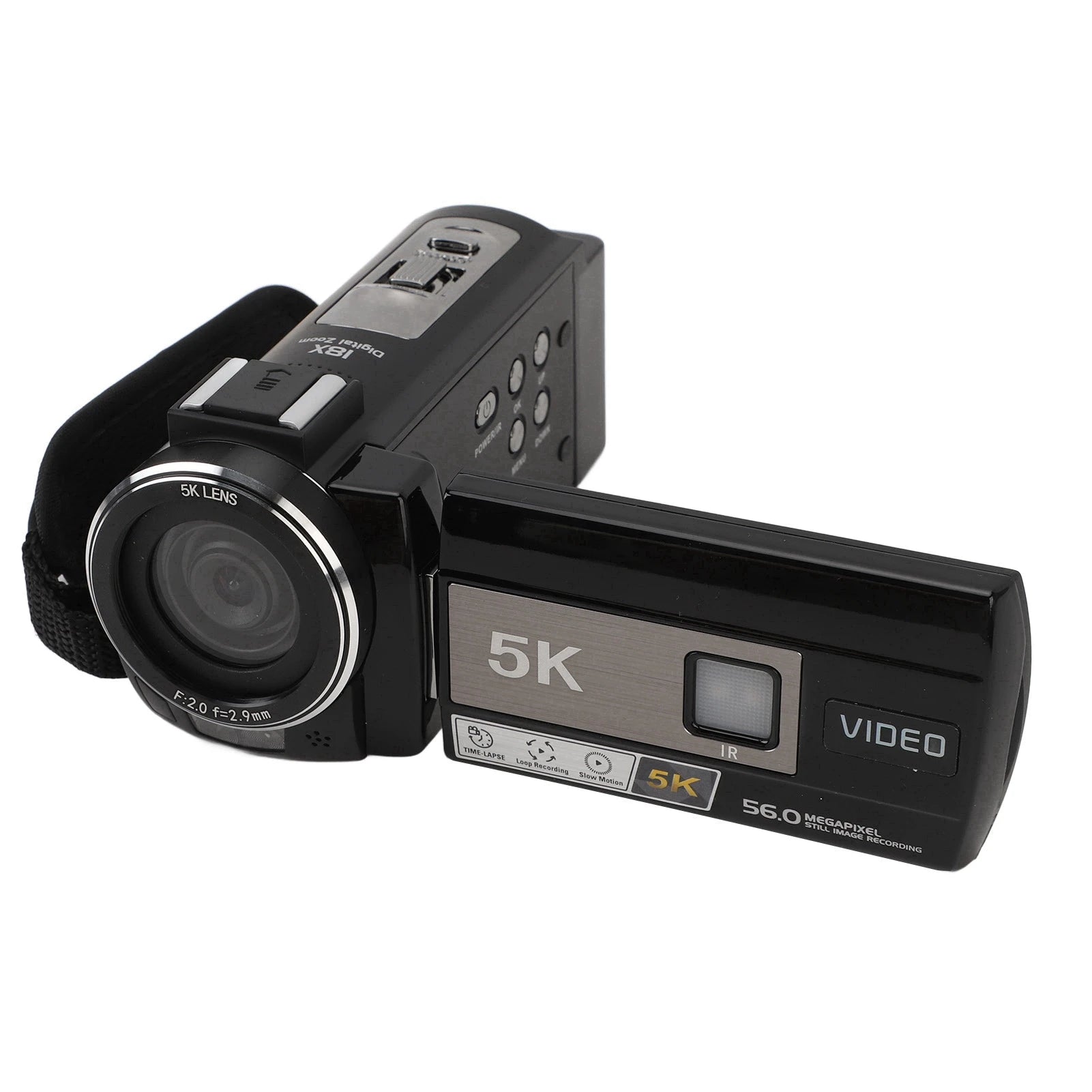 HX-20 5K Video Camera Camcorder HD WiFi Digital Camera 3.0in Touchscreen 56MP Vlog Camera 18X Digital Zoom Anti Shake