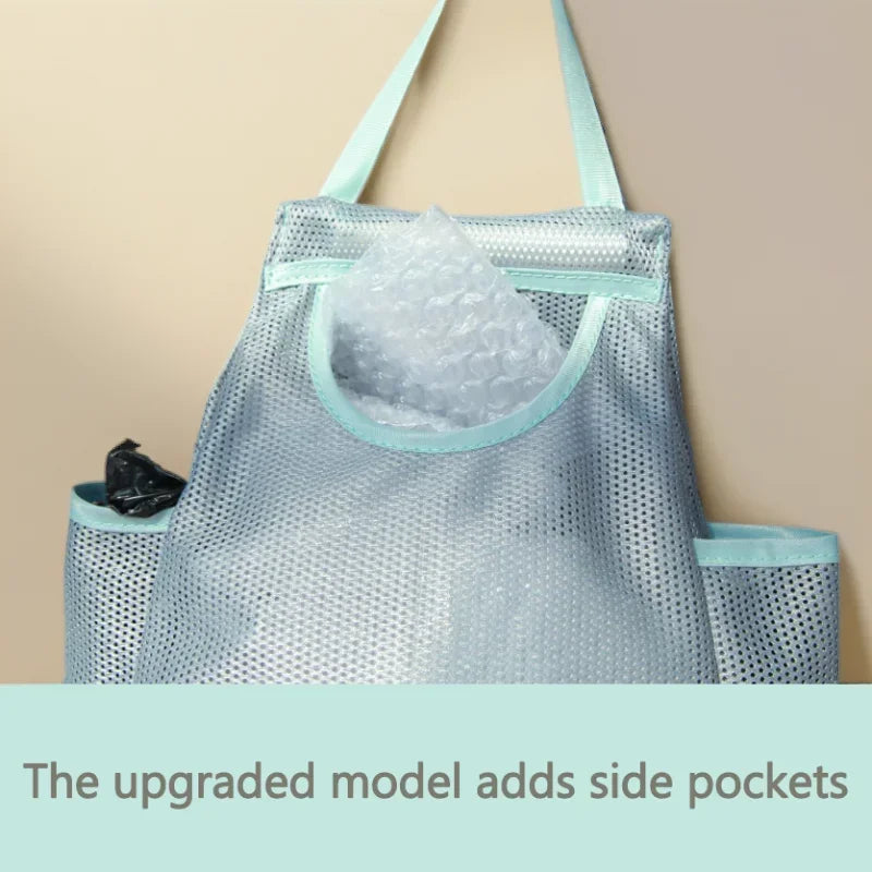 Kitchen Wall Mounted Garbage Bag Storage Bag, Hanging Plastic Bag Organizer With Hooks