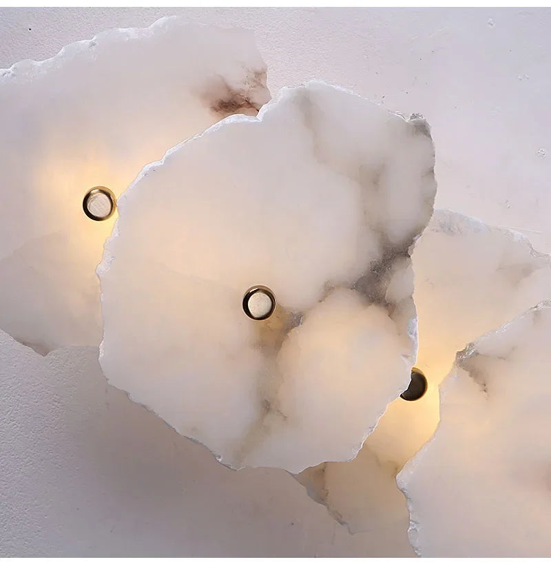 Modern Light Luxury Marble Wall Lamp Bedroom Bedside Tv Background Aisle Corridor Lighting