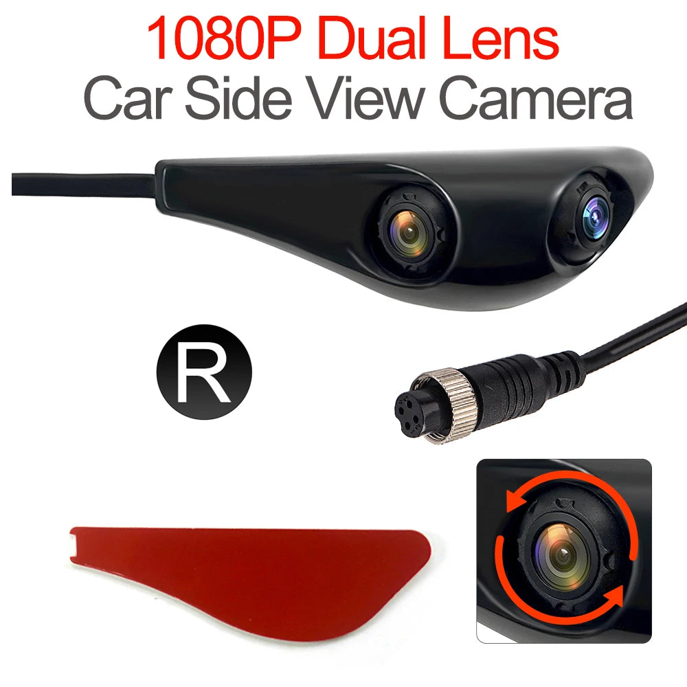 Carsanbo Motor Vehicle Dual Lens Camera Aviation Head Interface HD AHD1080P Camera Only Supports 1080 Monitor Use Car Camera