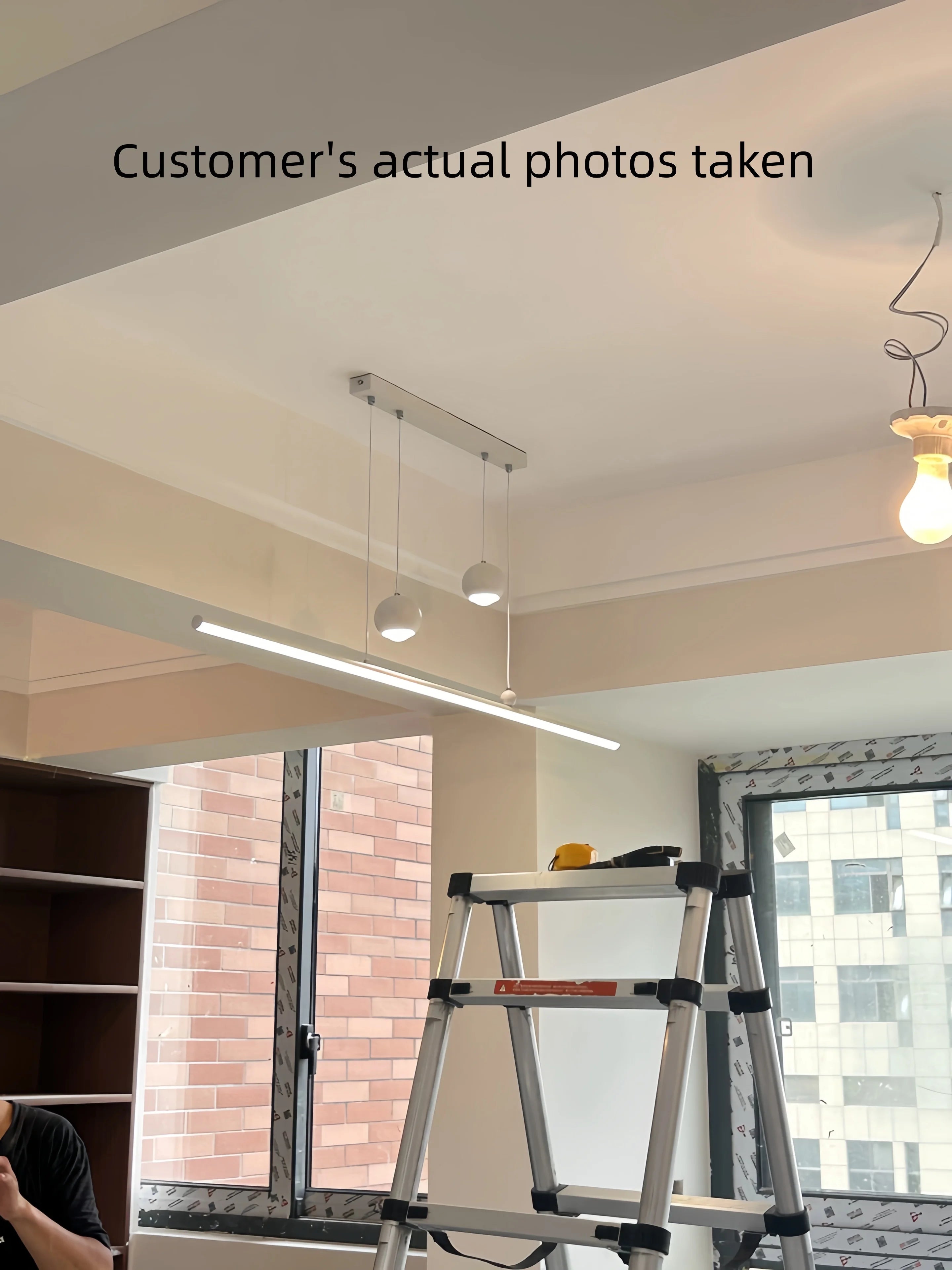 Modern Minimalist Led Pendant Light Minimalist Strip Light Home Decoration Living Room Bedroom Dining Room Light Bar Lighting