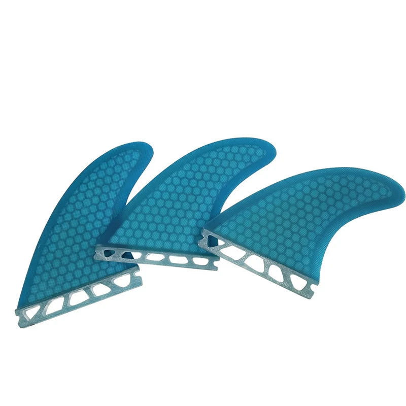 Surfboard Large Fins Tri Set UPSURF FUTURE Fins G7 Blue Honeycomb Short Board Fins 3 Pcs/set Fibreglass Quilhas Azul Surfing Fin