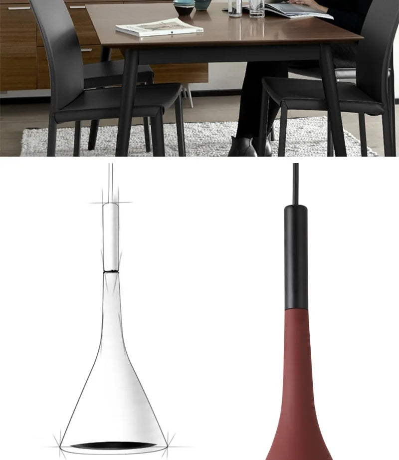 Modern Led Pendant Lights Multicolor E27 for Kitchen Fixtures Indoor Bedroom Dining Room Hanging Lamp Lampshade Home Chandeliers