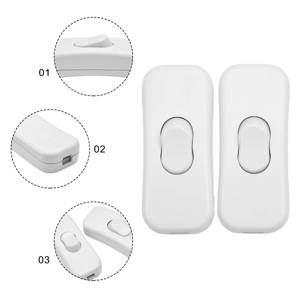 Control Switches Rocker Switch Desk Lamp For Bedroom Repalcement Wire Switch DPST Control LED Light Light Switch