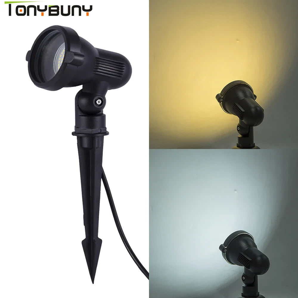 Outdoor LED Tree Light Waterproof Landscape Spotlight Garden Yard Lawn Spike Lamp Park Wall Washer Lighting