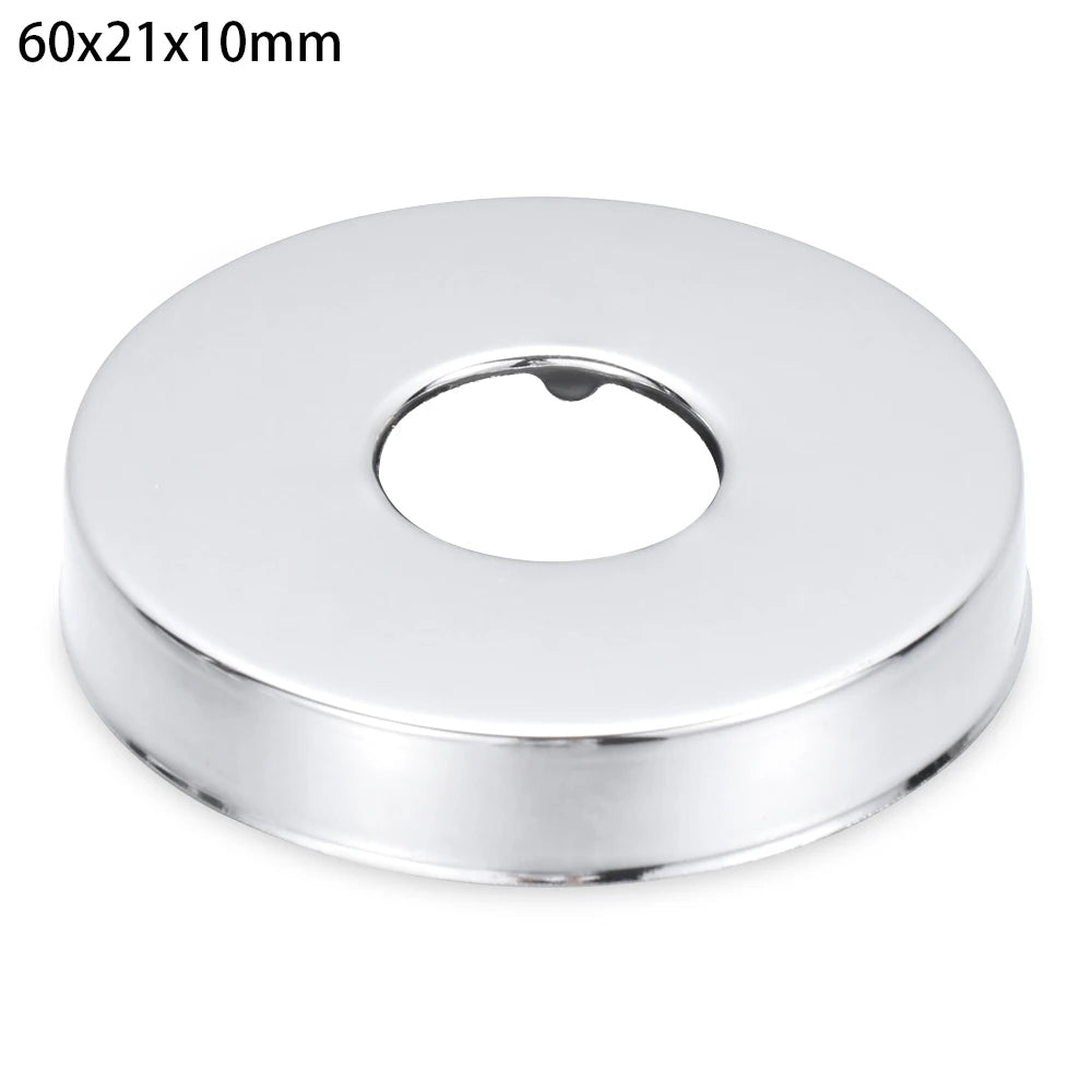 1Pc Stainless Steel Shower Kitchen Faucet Decorative Cover Wall Flange Self-Adhesive Pipe Wall Covers Bathroom Accessories New