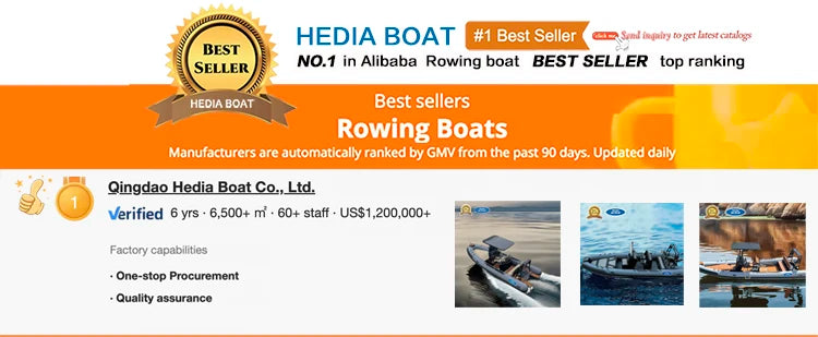 High-end 480 Aluminium Rib Inflatable Rigid Boat with Outboard Engine 1.2mm 8-Person for Fishing Lake Sports and Rowing