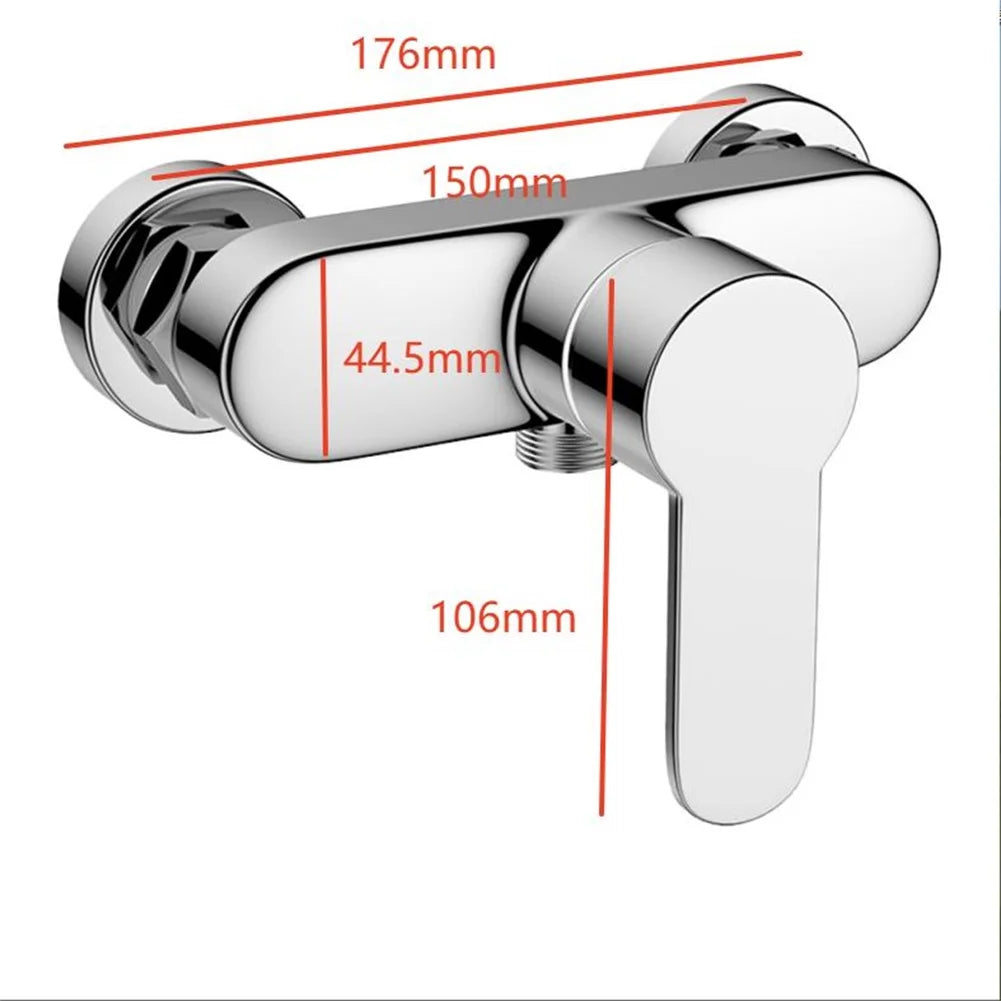 Shower Faucet Mixing Valve Bathroom Faucet Zinc Alloy Chrome Wall Mounted Bathroom Bathtub Shower Hot Cold Mixer Valve Tap