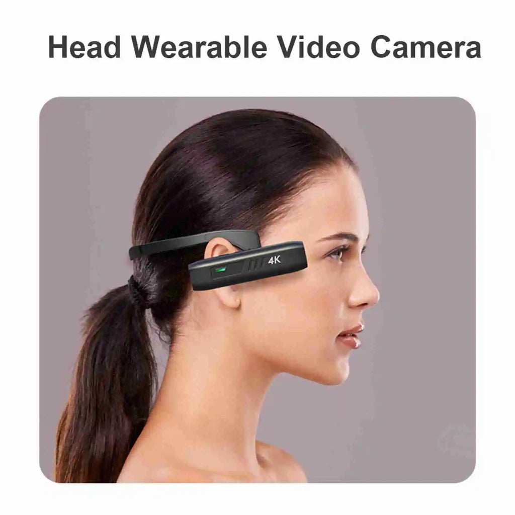 Head Mounted Camera 4K 30FPS Anti Shake and 120° Wide Angle Lens Video Camera wearable video camera 4k