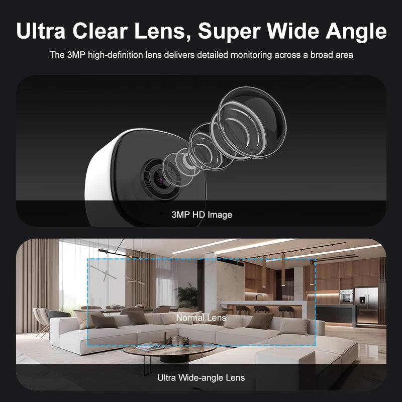 Smart Home Security Camera - 1080P WiFi Indoor Cam with Human Motion Detection, Auto Tracking, Night Vision & Audio Recording