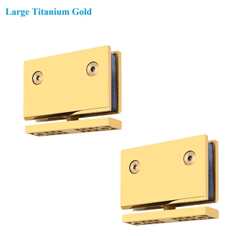 1Pair SUS304 Framless Glass Door Pivot Hinge For Shower Enclosure Commercial Entry Cubicle