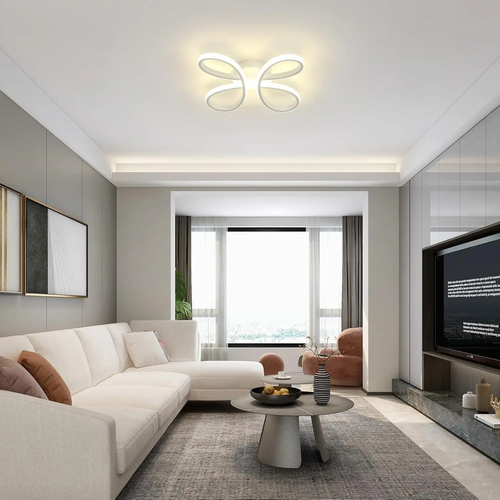 Modern LED Ceiling Light, 27cm Ceiling Lamp, LED Ceiling Light Fixture for Bedroom Living Room, Dining Room Kitchen