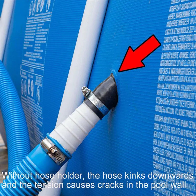 Swimming Pool Pipe Holder Mount Supports Pipes 30-38mm for Intex Bestway Ground Hose Outlet with Cable Tie Piscinas Kids Adults