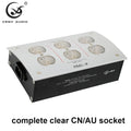 AU CN EU US Power Outlet Duplex HiFi XSSH Schuko AC Power Distributor 125V-250V 50/60Hz 15A 1875Wmax IEC Inlet Electrical Socket