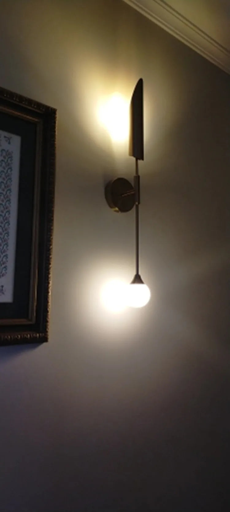 moderm luxury single double head wall lamp golden lnclined tube wall light Mirror light stair living room bedroom deco luminaire