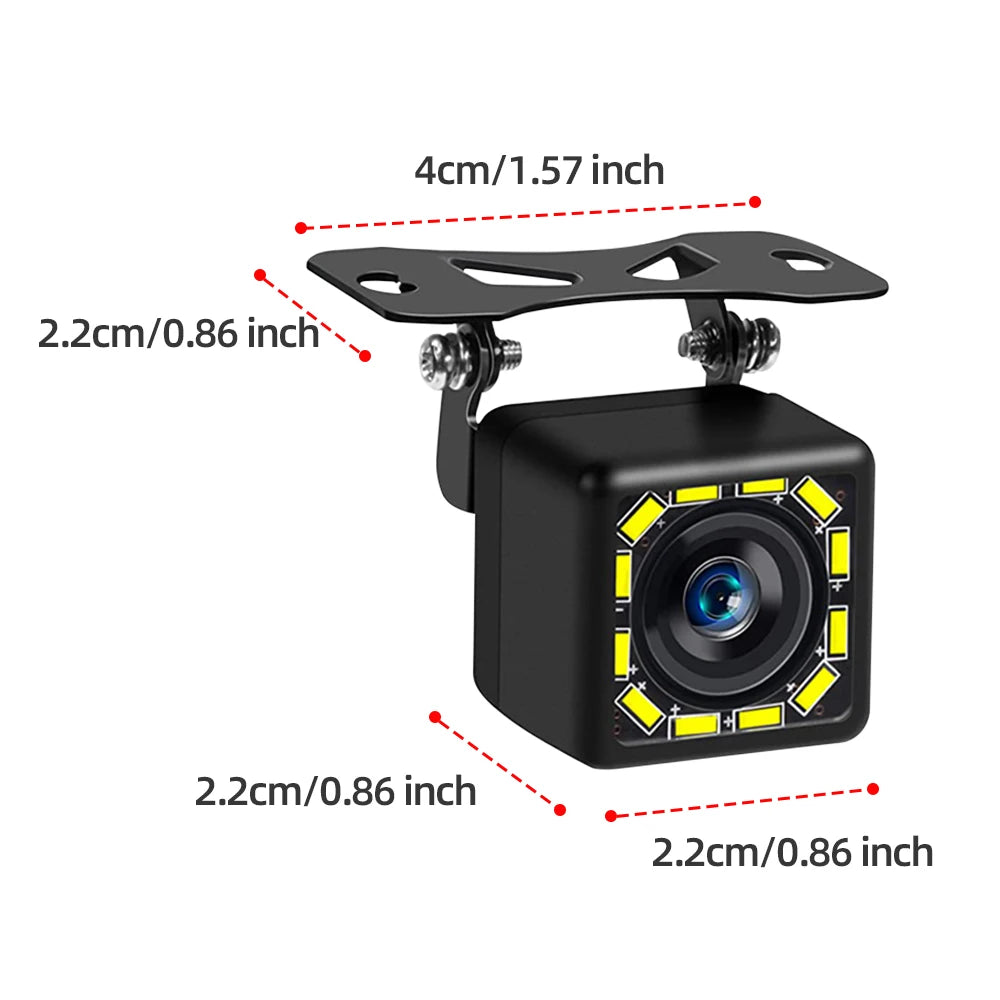 Car Rear / Front Camera Night Vision Waterproof Parking Camera Wide Angle for Car Radio Head Unit 12LED/4LED/Fisheye Camera