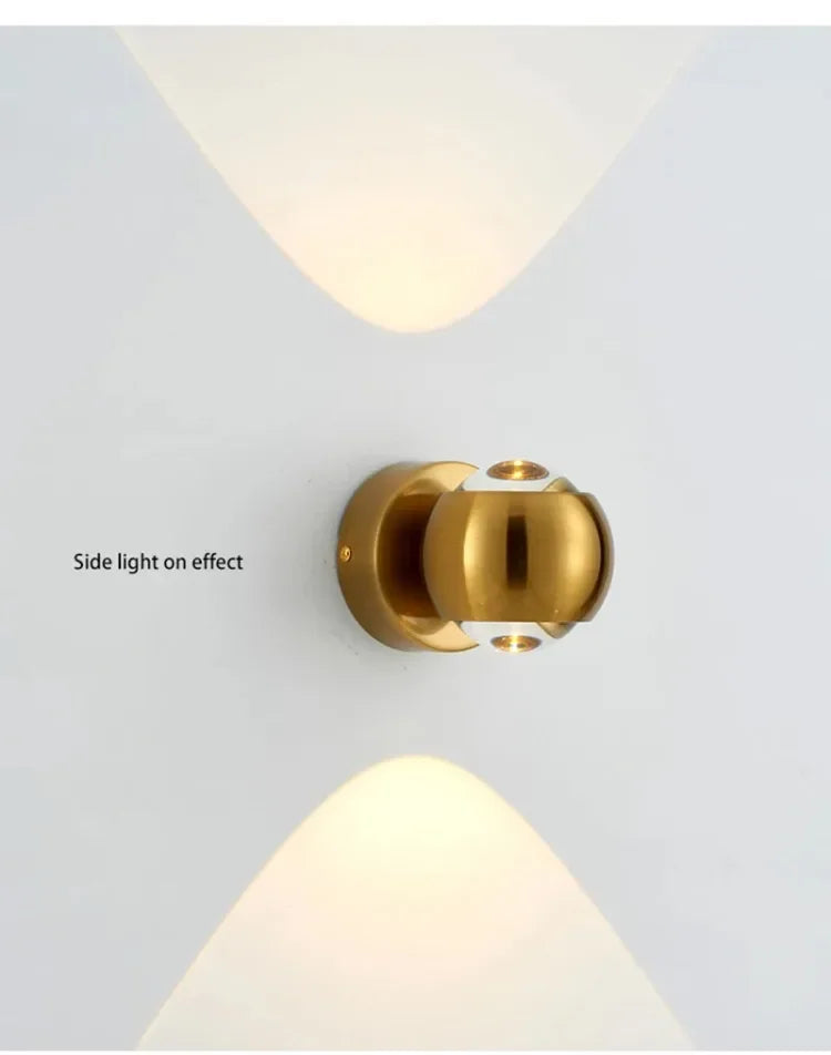 Luxury Art Aluminum Wall Light Glass Decoration Wall Lamp for Living Dining Room Bedroom Corridor Staircase Home Decor Sconce