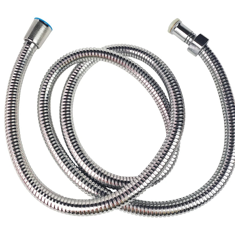 Stainless Steel Shower Hose 1.5M/2M Flexible Chrome Matte Black Universal G1/2 Connector Explosion-proof Bathroom Water Pipe