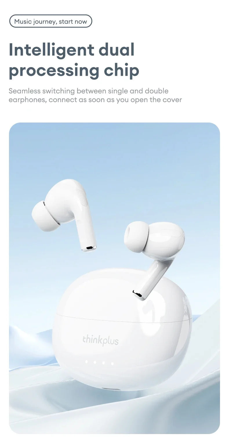 Lenovo LP5 PRO Wireless Bluetooth 5.4 Earphones TWS HiFi Sound Gaming Earbuds LP5Pro Sport Headset Long Standby with Mic 2025