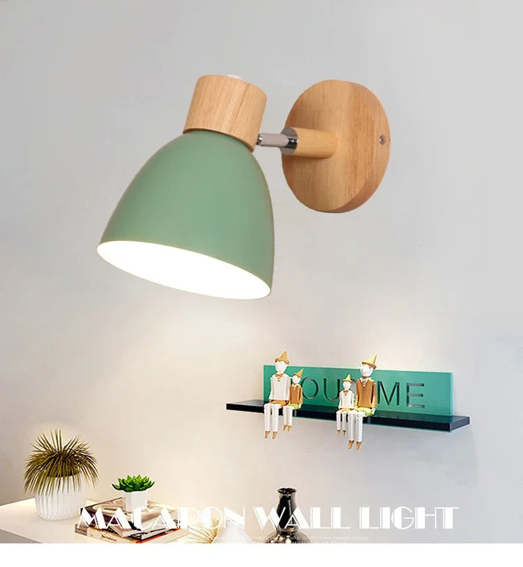 Modern Minimalism Design Iron Art Circular Adjustable Home Hotel Bedroom Wall Light LED Reading Light Balcony Living Room