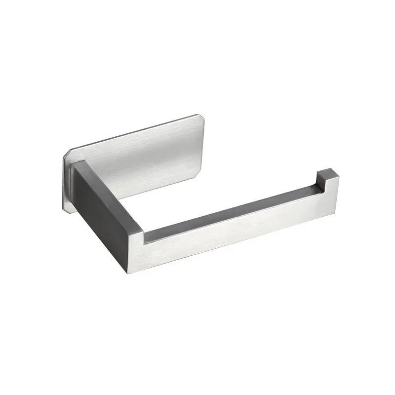 Stainless Steel Hygienic No Drill Toilet Paper Holder Wall Mounted for Bathroom Kitchen Tissue Roll Holder No Screw